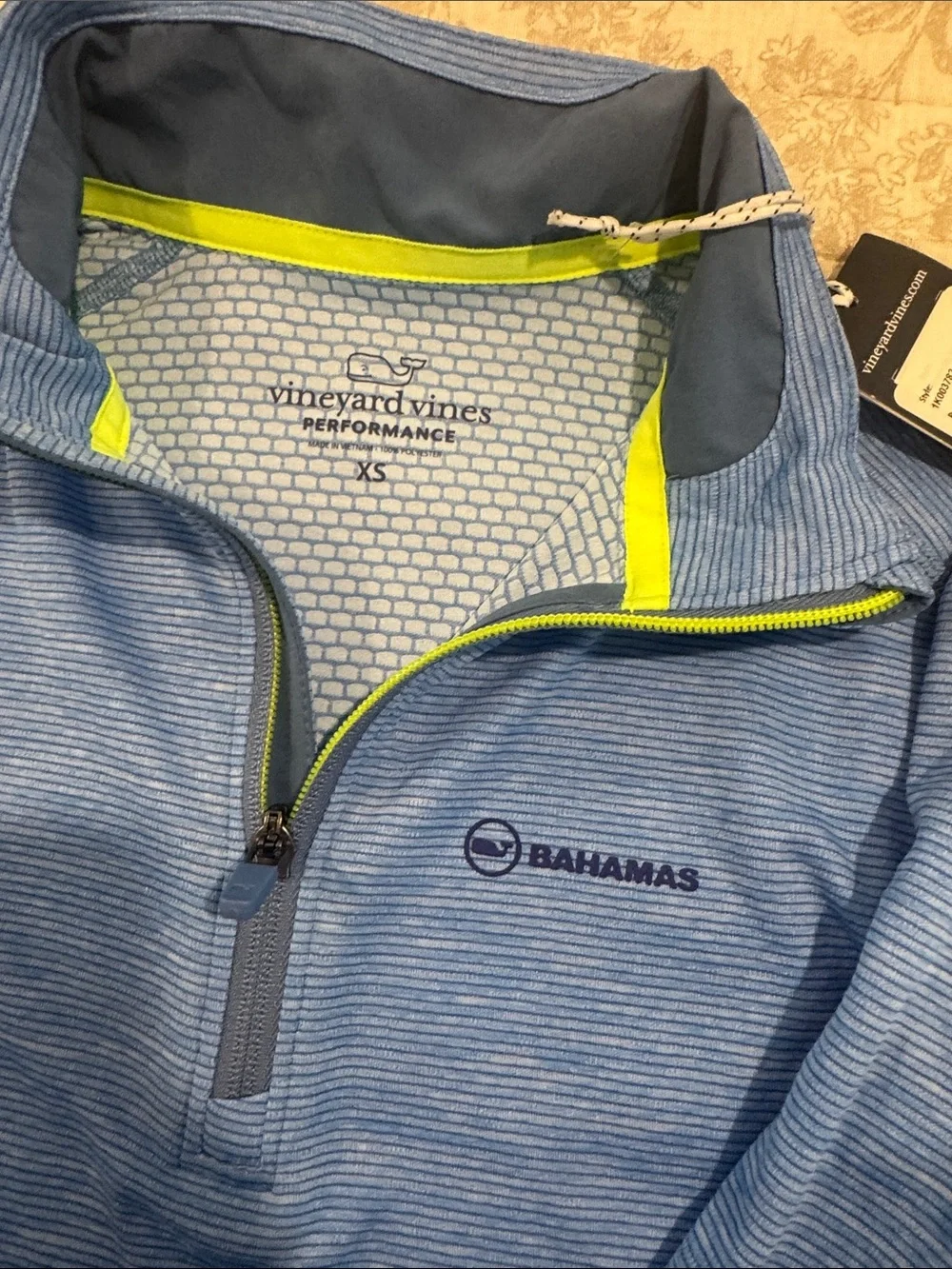 Vineyard Vines Light Blue Quarter-Zip Pullover